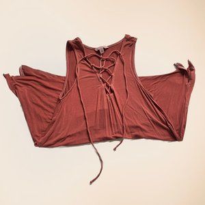 Burnt Orange American Eagle A-line Tank